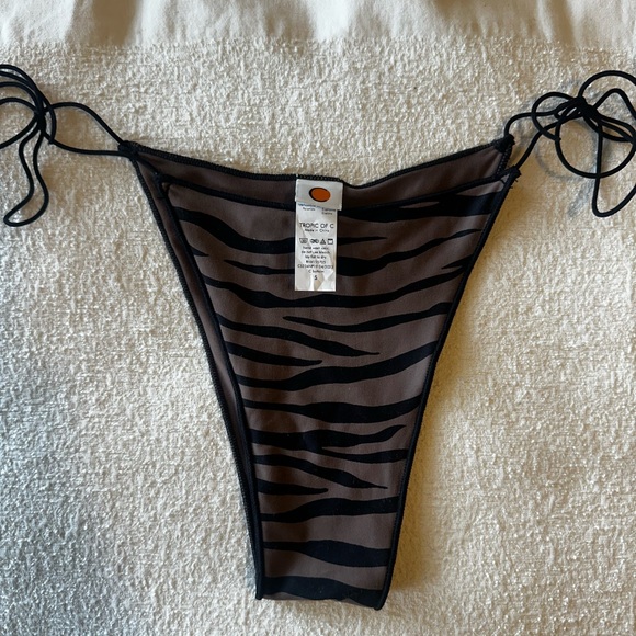 Tropic of C driftwood brown zebra bikini set - Picture 8 of 10